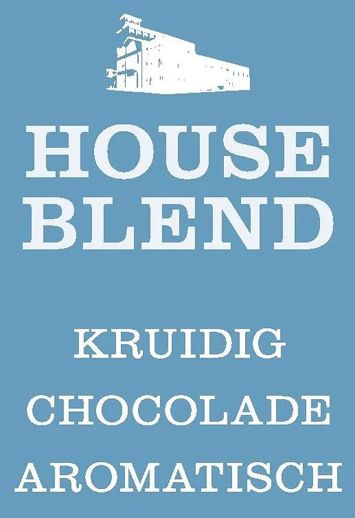 Houseblend met een volle, krachtige smaakexplosie en tonen van chocolade en lichte peper. Aanbieding 5+1 gratis. Gemaakt van single origin koffiebonen uit Brazilië, Ethiopië en Indonesië. Vers gebrand op de Noordkade in Veghel.