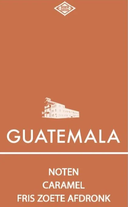 Guatemala Fraijanes Plateau specialty coffee met volle body en aroma van amandelen. Aanbieding 5+1 gratis. Gemaakt van bonen verbouwd op een mineraalrijk bergplateau, gevoed door vulkanische uitbarstingen.